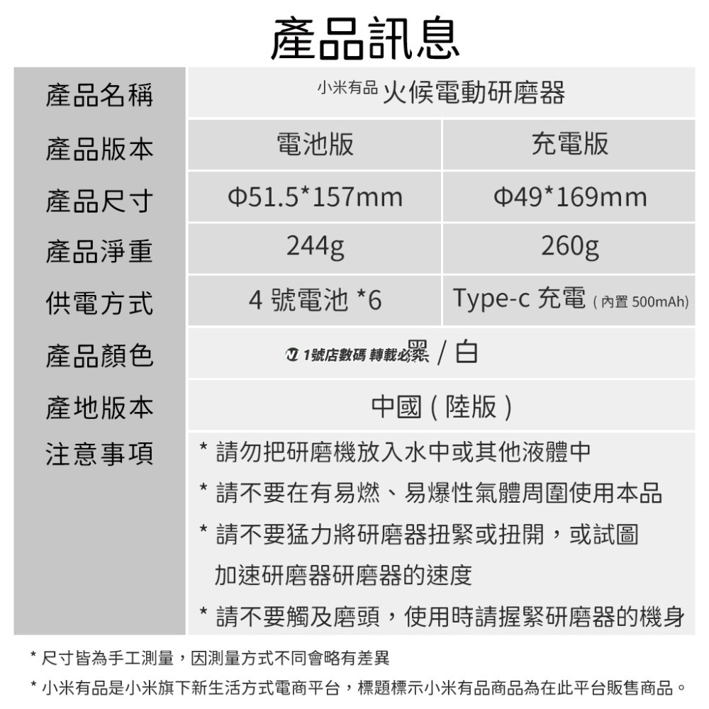 小米有品 火候 電動研磨器 電動 研磨器 研磨機 充電版 調味瓶 調味 廚房 用品 胡椒 玫瑰鹽 香料 研磨-細節圖11