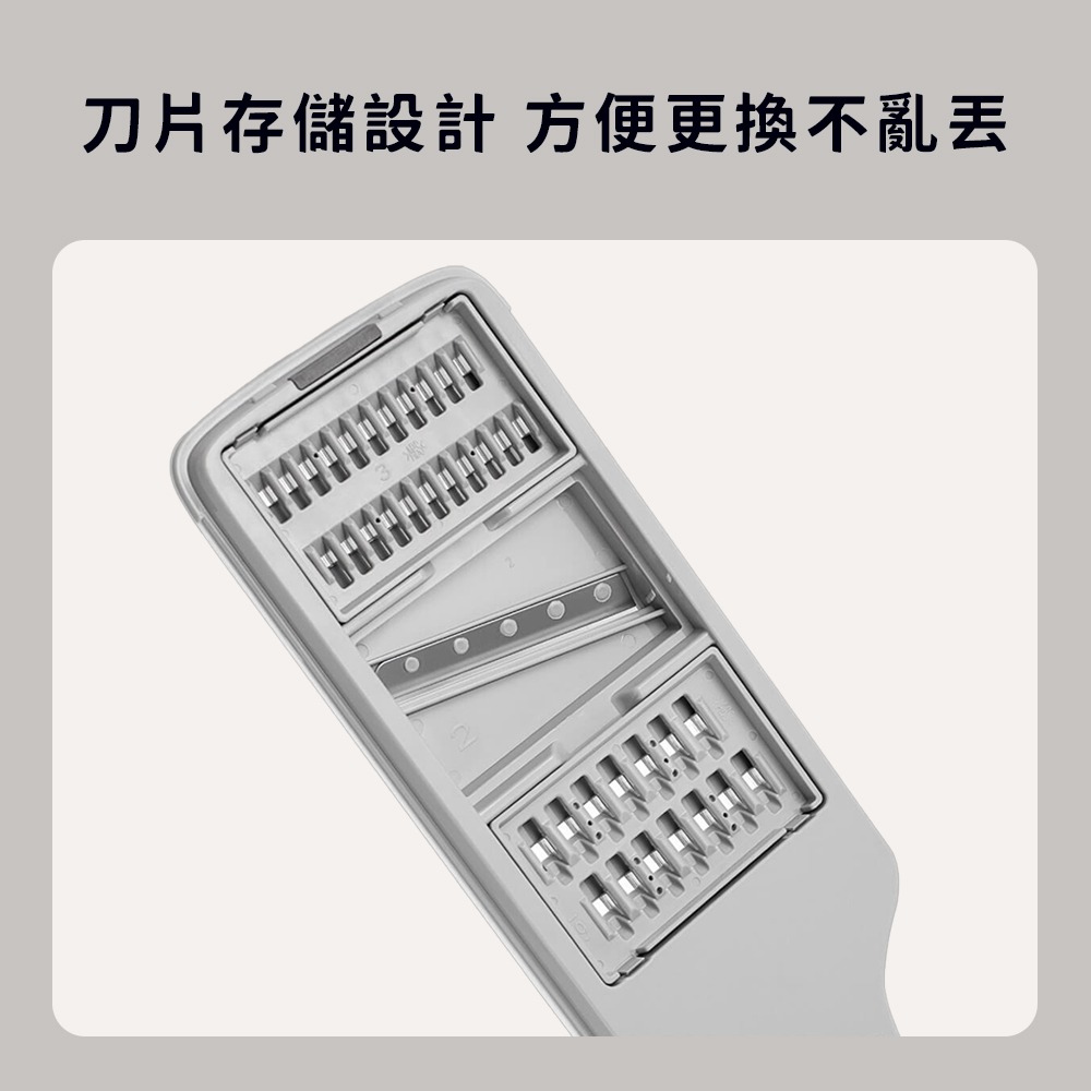 小米有品 火候 刨絲 切片器 瀝水 切菜 工具 切絲 料理 切菜器 廚房 切絲器 蔬菜 沙拉-細節圖6