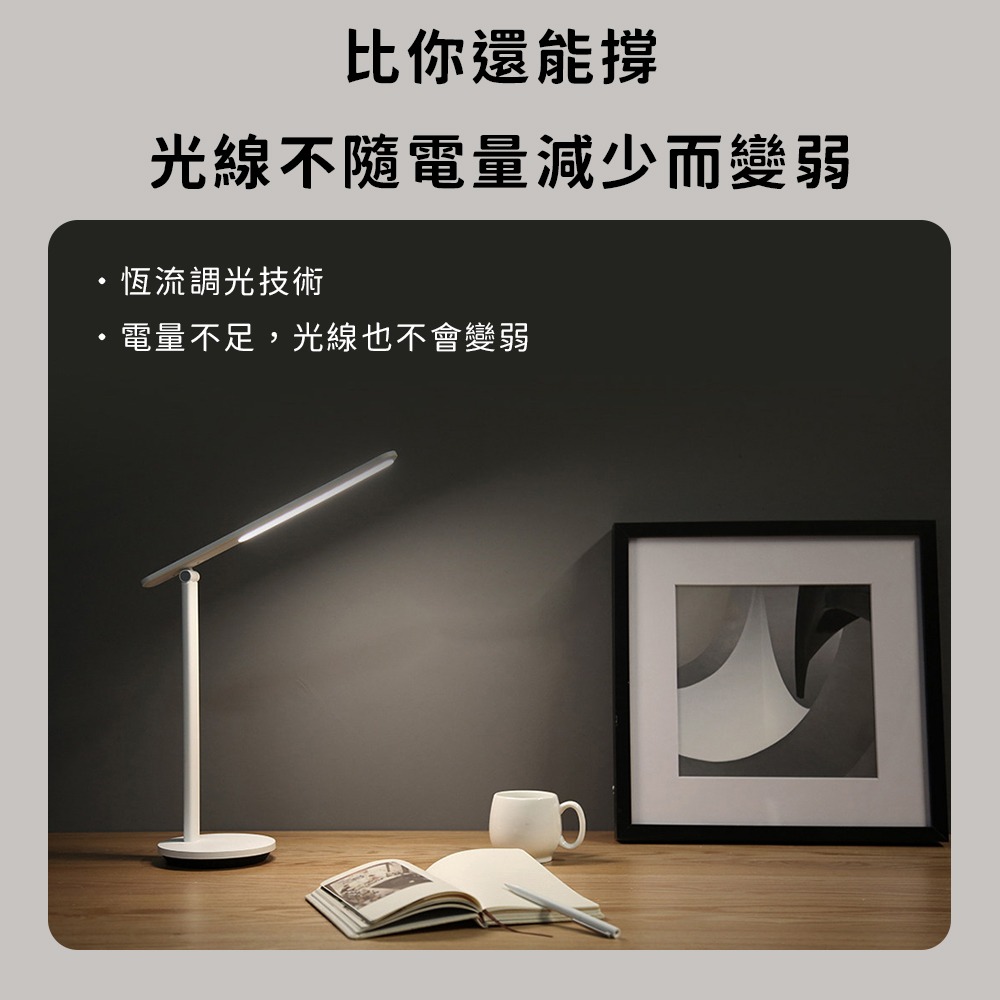 小米有品 Yeelight 桌面 LED燈 檯燈 護眼燈 摺疊 摺疊燈 充電式 Z1 PRO-細節圖4