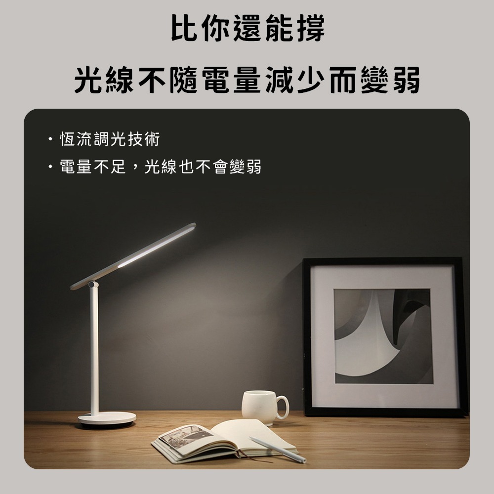 小米有品 Yeelight 桌面 LED燈 檯燈 護眼燈 摺疊 摺疊燈 充電式 Z1 PRO-細節圖4