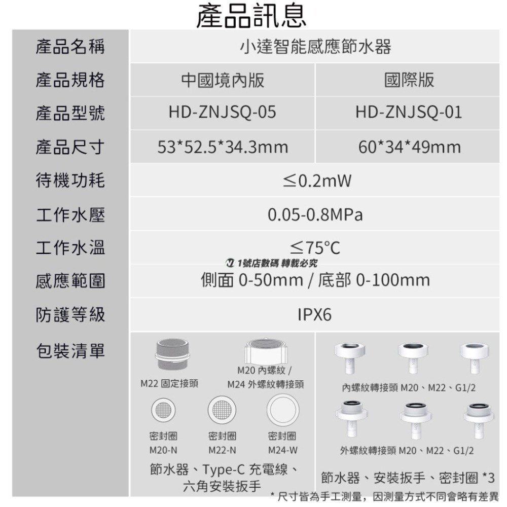 小米有品 小達 感應 節水器 國際版 節水 省水 感應式 水龍頭 水嘴 出水 龍頭-細節圖10