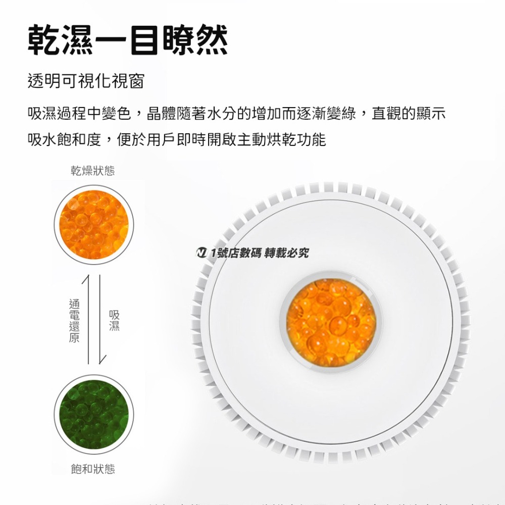 小米有品 海說 可再生 除濕器 循環 重複 除濕機 衣櫃  迷你 抽濕條 小型除濕 烘乾底座-細節圖6