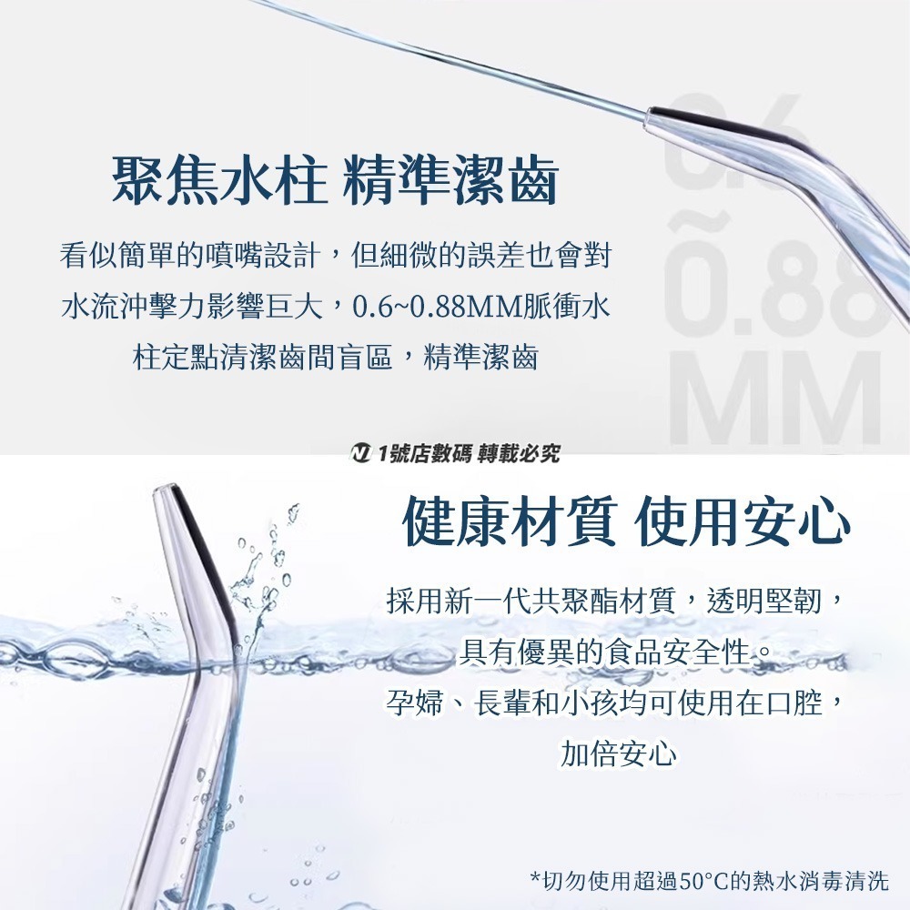 小米有品 英普利 MINI 便攜式 沖牙器 M6 Plus  噴嘴 配件 噴頭 牙縫 牙齒 沖牙機 耗材-細節圖4