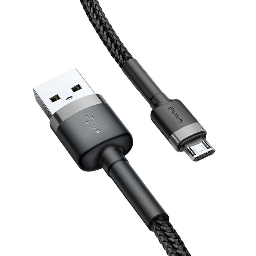 小米有品 倍思 卡福樂 雙面盲插 2.4A 安卓 micro USB 充電線 編織線 傳輸線 快充線 1M 2M 倍思-細節圖4