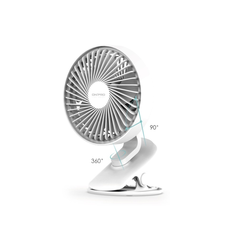 ONPRO UF-IFAN Plus 無線小夜燈夾扇 USB風扇 夜燈風扇 小風扇 夾扇 嬰兒車風扇 桌面扇-細節圖2