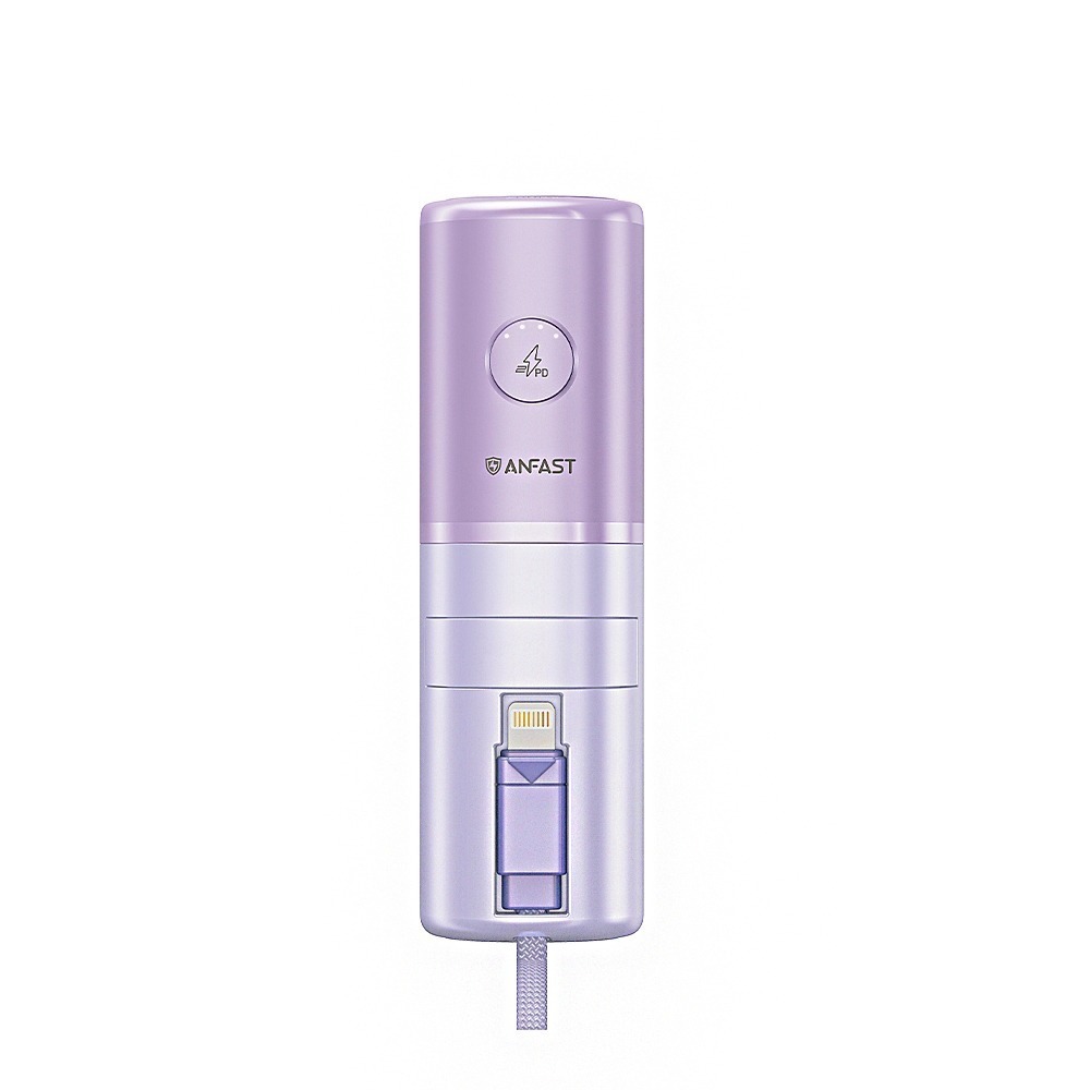 ANFAST 閃極UPS多功能20W口袋寶 Type-C Lightning 快充 行動電源 口袋充 充電寶 自帶線-規格圖9