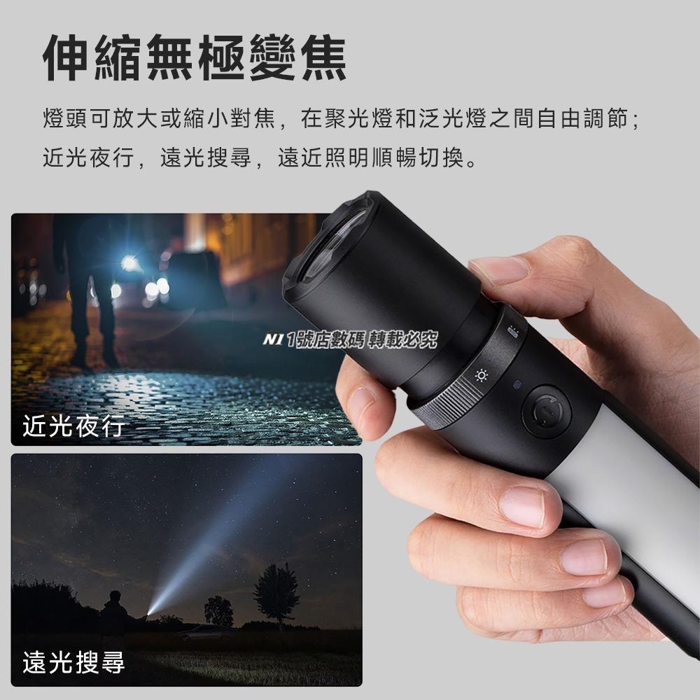 小米 米家 多功能 手電筒 調焦 警報器 警示燈 側燈 照明 安全錘 露營 逃生 破窗器 高流明 遠射 割安全帶-細節圖4