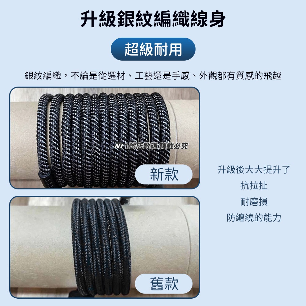 金屬 充電線 PD 240W Type-c 傳輸線 CC線 充電線 快充線 1M 2M 適用 iP15 小米 編織線-細節圖9