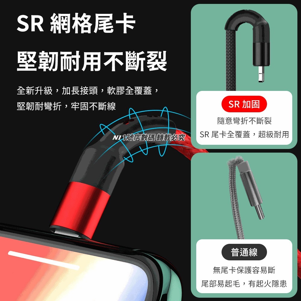 Type-c to Lightning 金屬編織充電線 PD 27W 1M 適用 iphone 13 14-細節圖6