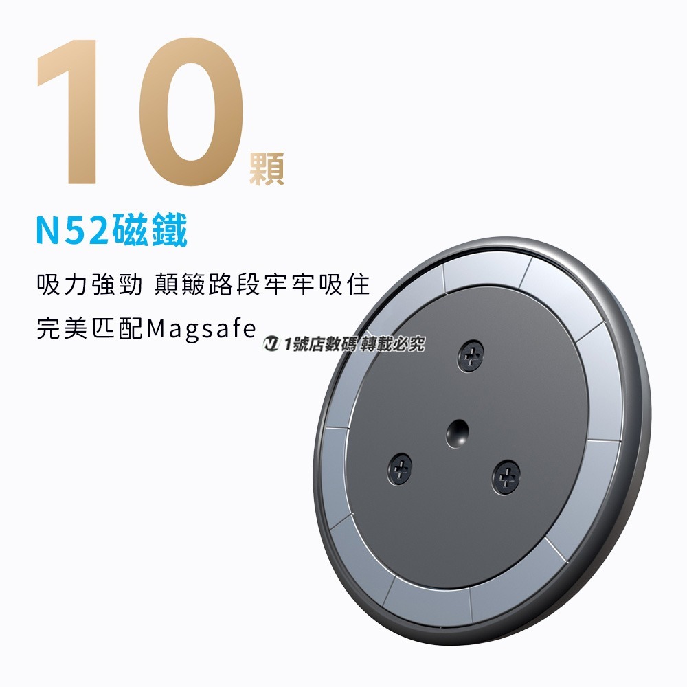 MagSafe 磁吸式車載支架 磁吸底盤 車用 車架配件 磁吸頭 磁力 磁吸車架 多角度調整 適用 球頭 17mm-細節圖5