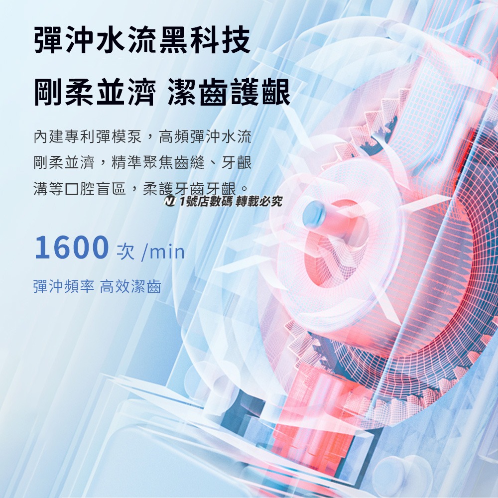 小米有品 英普利 沖牙器 大容量 電動沖牙機 洗牙器 沖牙 清潔 牙垢 便攜 沖牙機-細節圖5