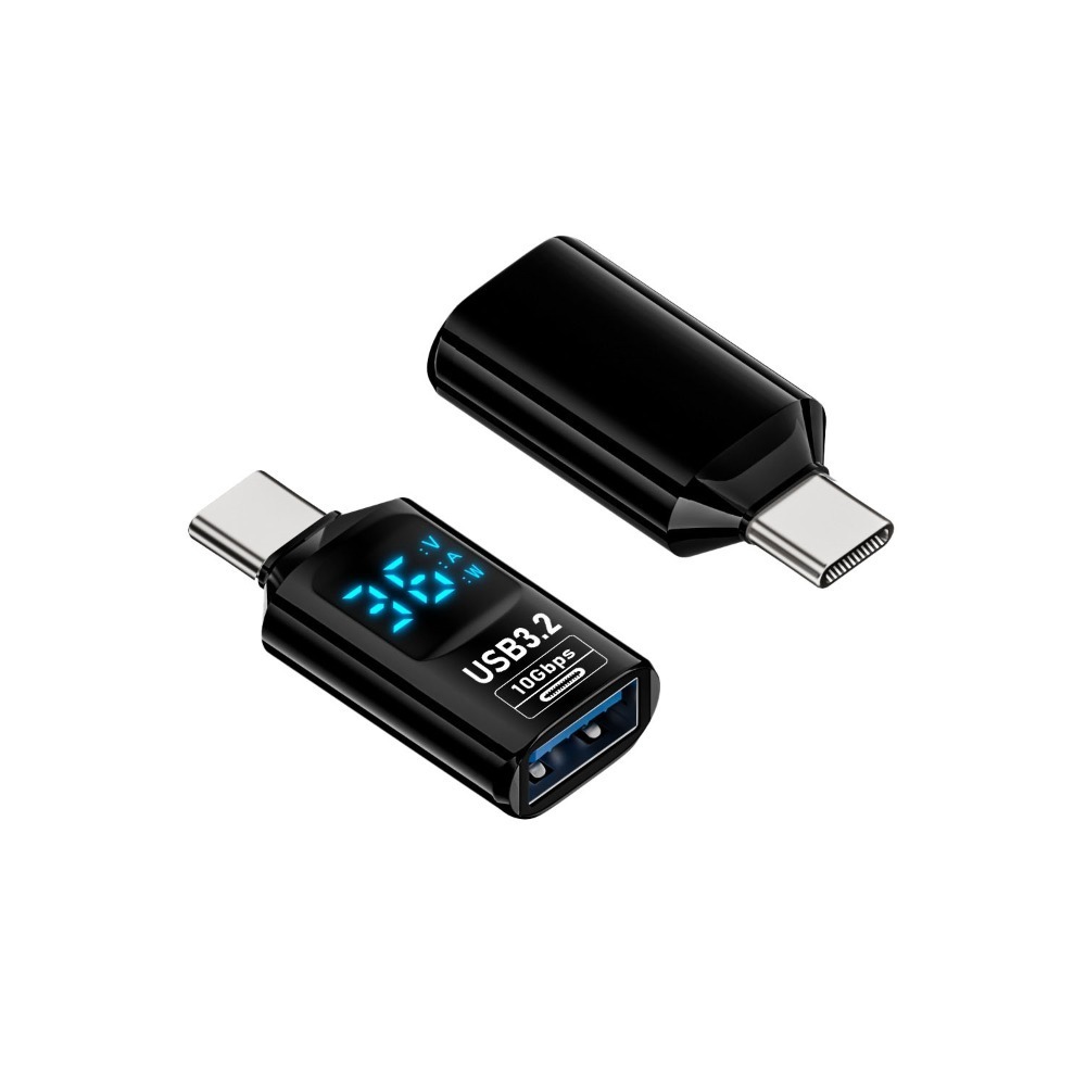 數顯 轉接頭 數位顯示 USB3.2 10Gbps Type-c 測速 電流 電壓 功率-規格圖1