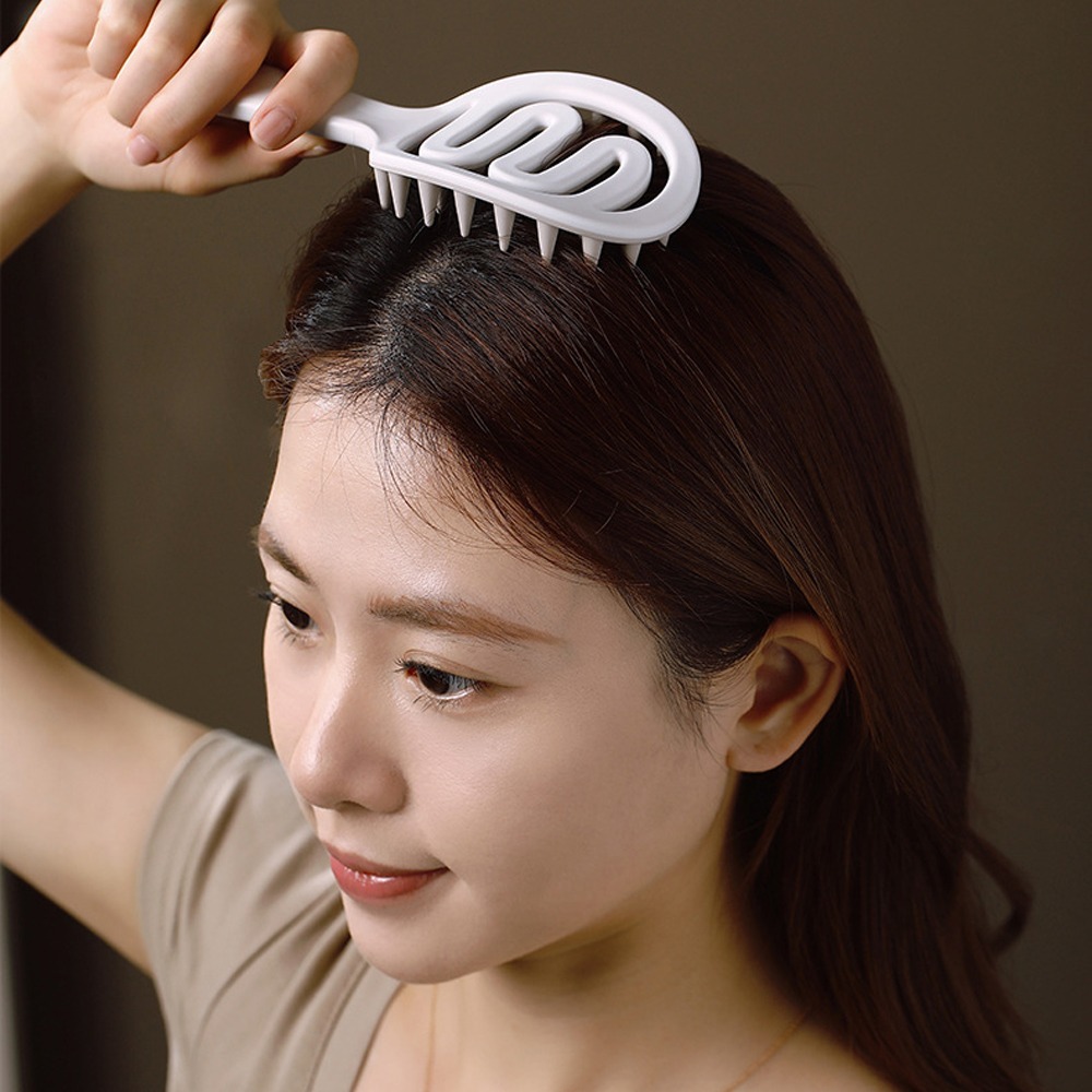 長柄洗頭梳 鏤空 洗髮梳 按摩梳子 長柄按摩梳 洗頭梳 洗頭按摩梳 長柄洗頭梳 洗頭神器 頭皮按摩刷 矽膠按摩梳-細節圖10