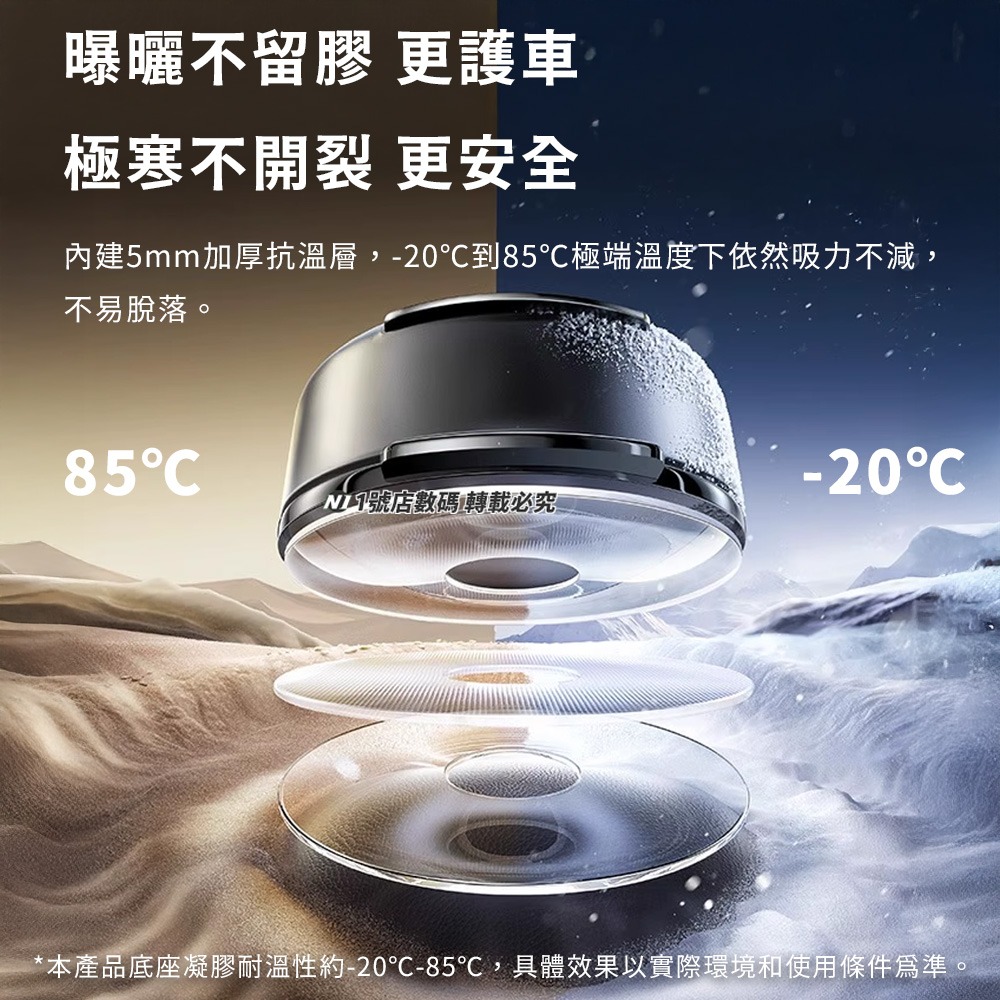 小米有品 PrimeTrip C03 Air 夾持車載支架 可彎折吸盤 夾持手機架 車用 夾持手機支架-細節圖6