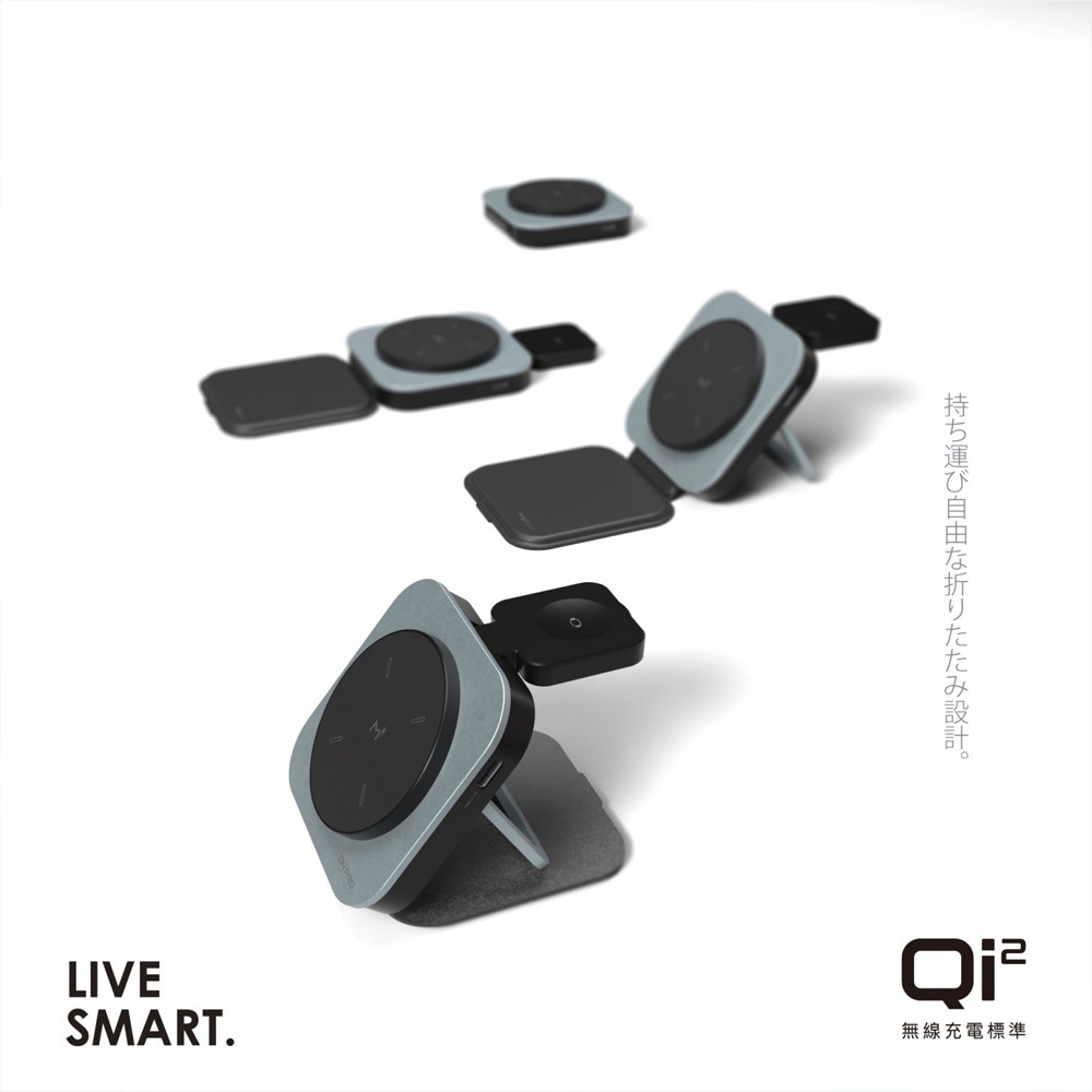 ONPRO MagReact M3 15W 3合1 可攜摺疊磁吸式無線充電器【Qi2兼容】-細節圖6