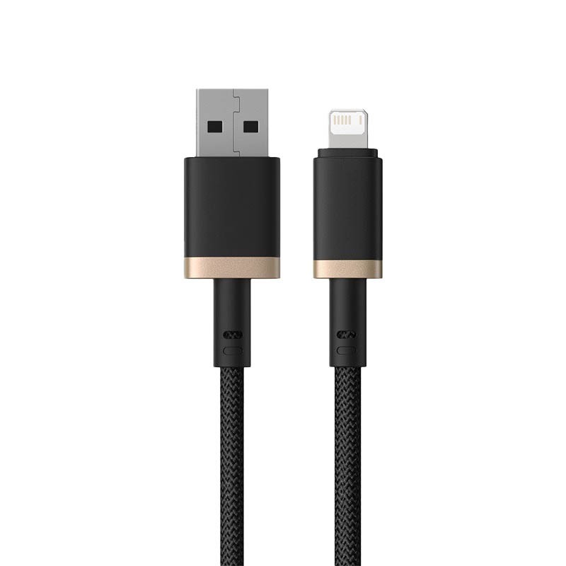 小米有品 新卡福樂 USB to Lightning 強韌系列 2.4A 快充 傳輸線 編織線 充電線 1m 2m-細節圖2