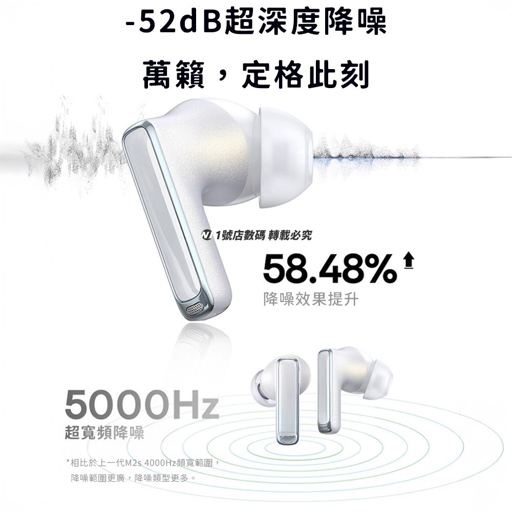 小米有品 M2sPro 降噪真無線藍牙耳機 -52dB 深度降噪 降噪 真無線藍牙耳機 藍牙耳機 抗噪 降噪 無線耳機-細節圖3