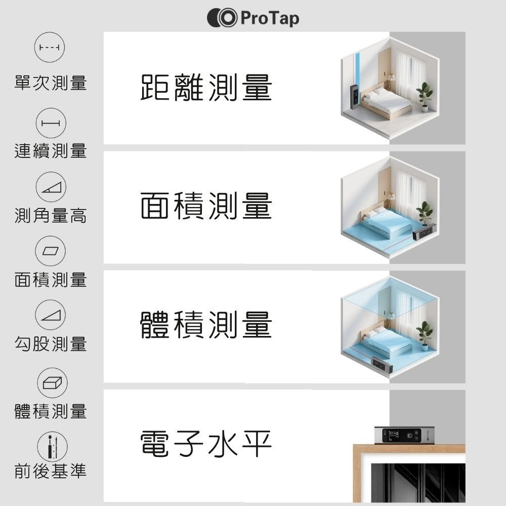 小米有品 PROTAP 雷射測距儀 MS1 雷射測量 紅外線 雷射測距 測量儀 雷射投線 激光尺 雷射尺  電子尺-細節圖8