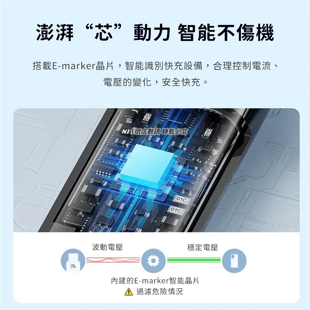 小米有品 鎢金系列 Type-C to Type-C 240w 快速充電線 充電線 傳輸線-細節圖5