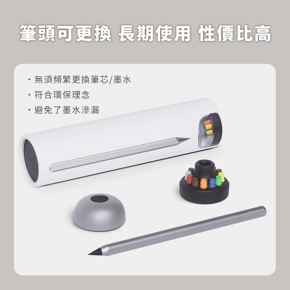 小米有品 永恆系列 金屬筆 免削筆 永恆筆 彩色鉛筆 金屬免削 可擦永恆鉛筆 金屬免削鉛筆 彩色筆 鉛筆-細節圖9