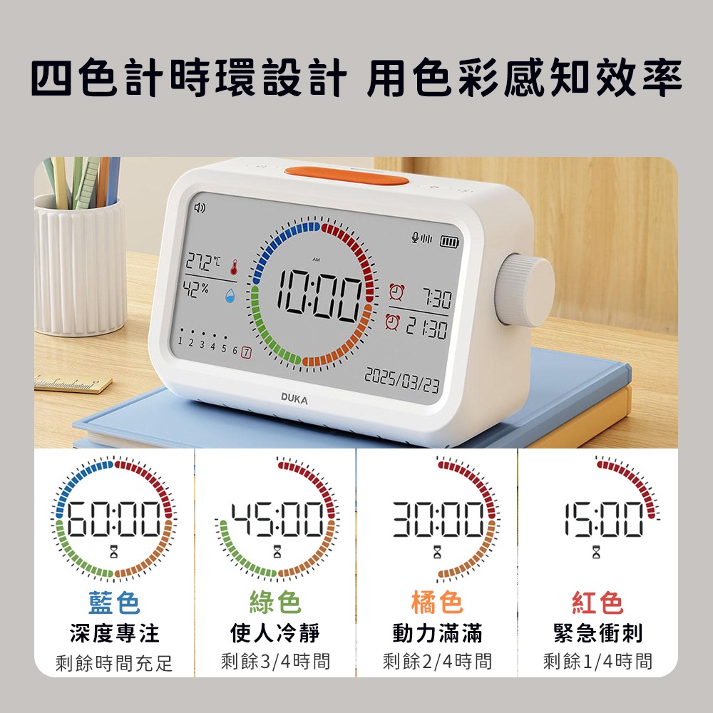小米有品 多功能計時器鬧鐘 MT3 鬧鐘 溫溼度計 溫度 濕度 溼度 日期 時間 時鐘 夜燈 桌立式-細節圖6