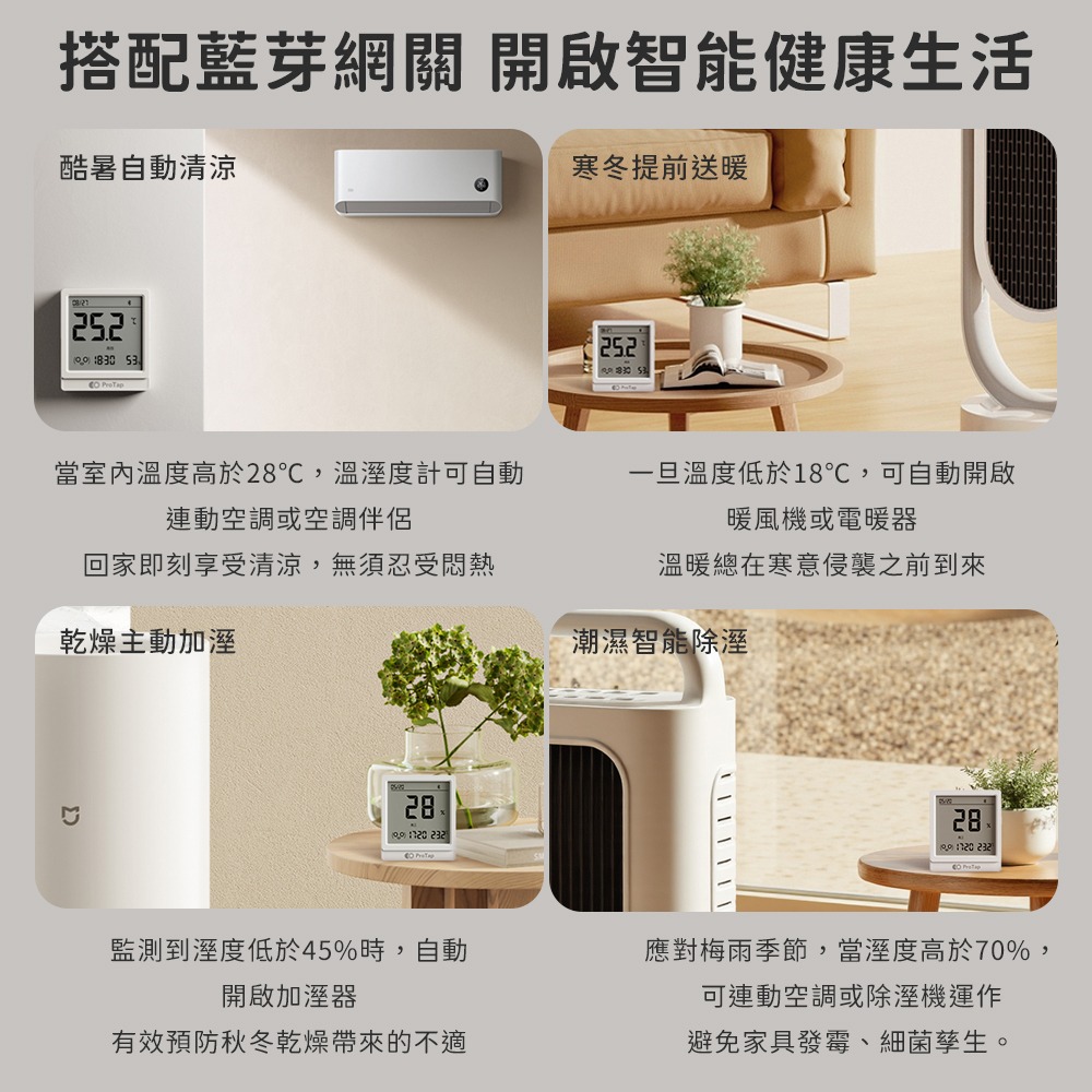小米有品 ProTap 藍牙溫溼度計T1 米家APP 溫濕度計 溫度 濕度 溫濕度 溫溼度計-細節圖9