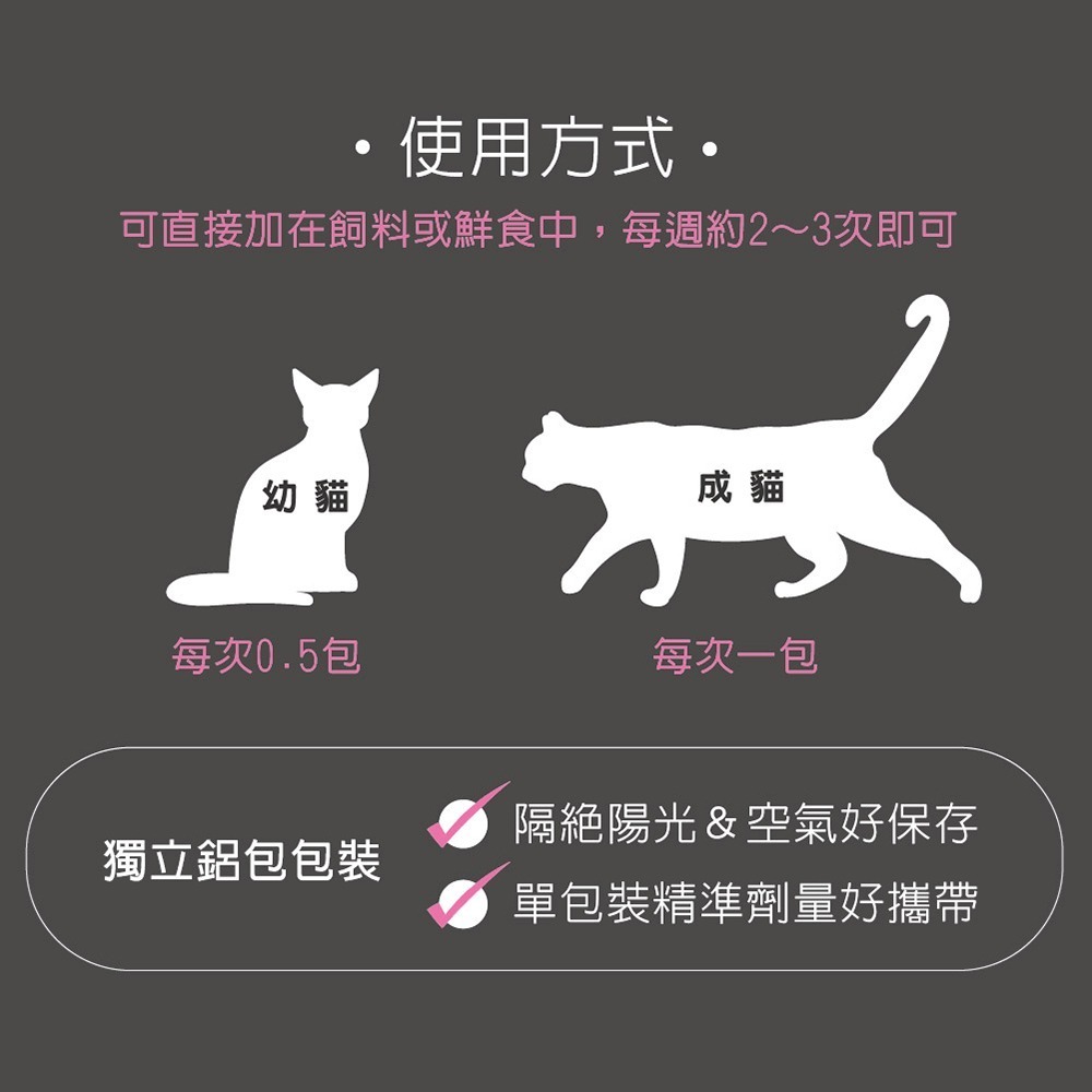 【毛孩寶PetPro】貓咪專用 | 貓咪天然化毛粉-化毛兼顧腸胃保健 / 30包(盒)-細節圖8
