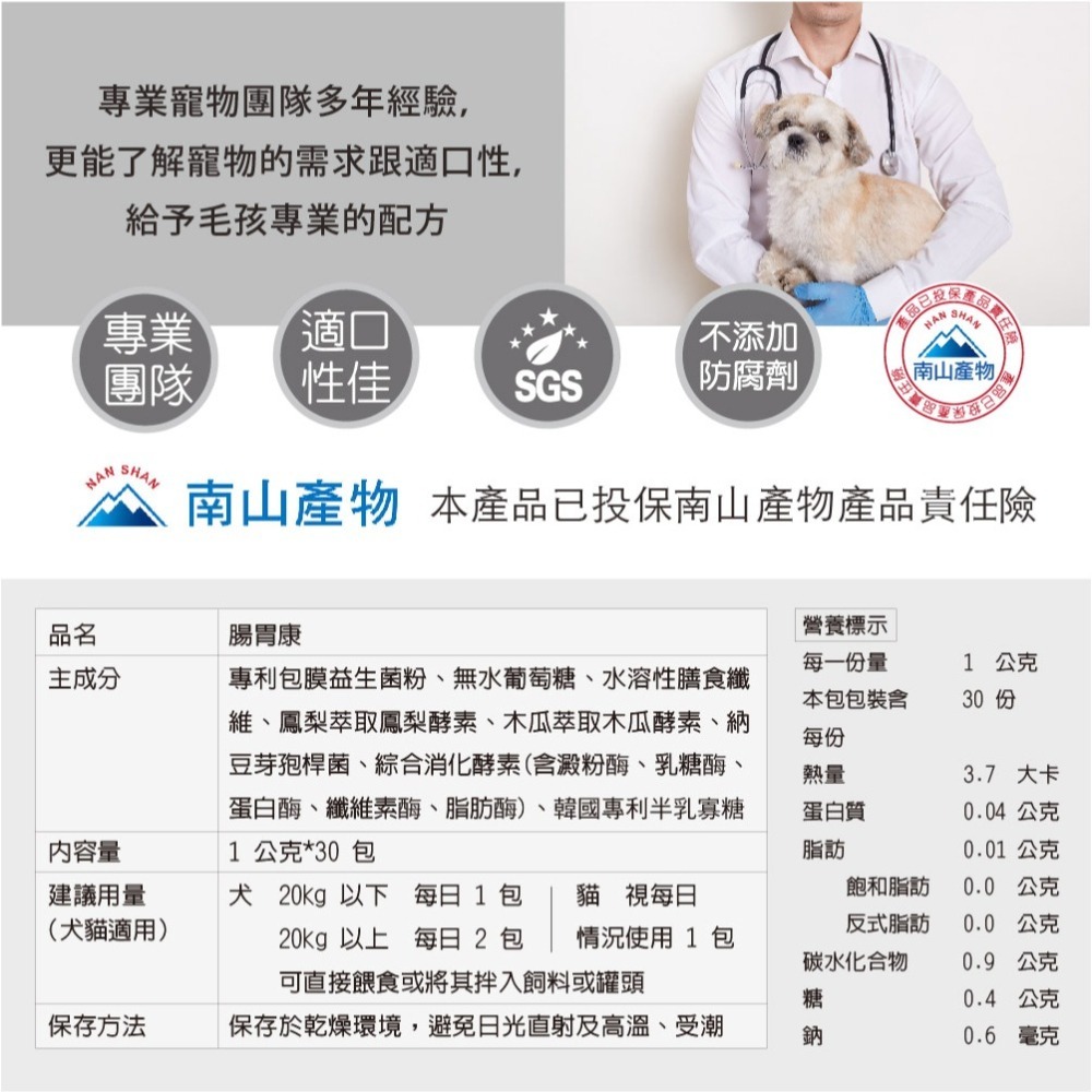 【毛孩寶PetPro】犬貓適用 | 腸胃康-專利包膜益生菌,毛孩腸胃的守護者-細節圖9