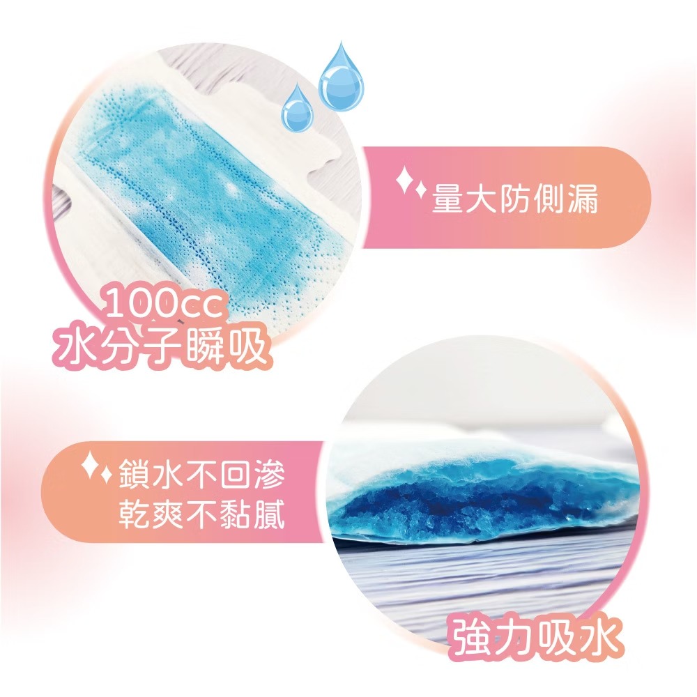 Sweetie舒芯 Cool 涼感抑菌衛生棉-日用型 34 cm-細節圖2