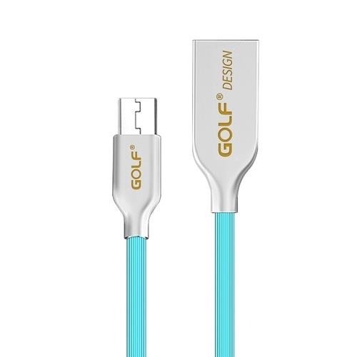 GOLF USB 2.0 轉 Micro USB 鋅合金接頭多彩細線(1M)-細節圖6