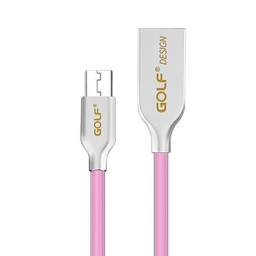 GOLF USB 2.0 轉 Micro USB 鋅合金接頭多彩細線(1M)-細節圖8