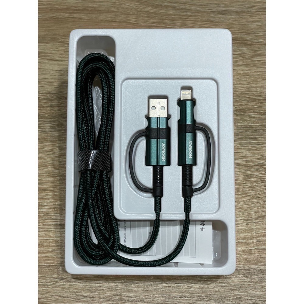 JOYROOM 四合一PD快充線 60W 筆電 適用iPhone/Mac/安卓/快充 Type-C 充電傳輸線-細節圖3