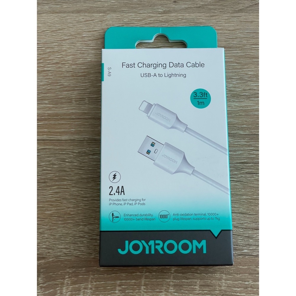 JOYROOM S-A9 恒久系列 USB-A to 平果 2.4A 快充線1M 充電線-細節圖2