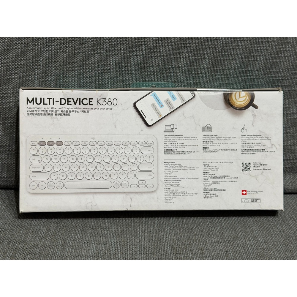 Logitech 羅技 K380 跨平台 藍牙鍵盤 有注音 全新未拆庫存品-細節圖2