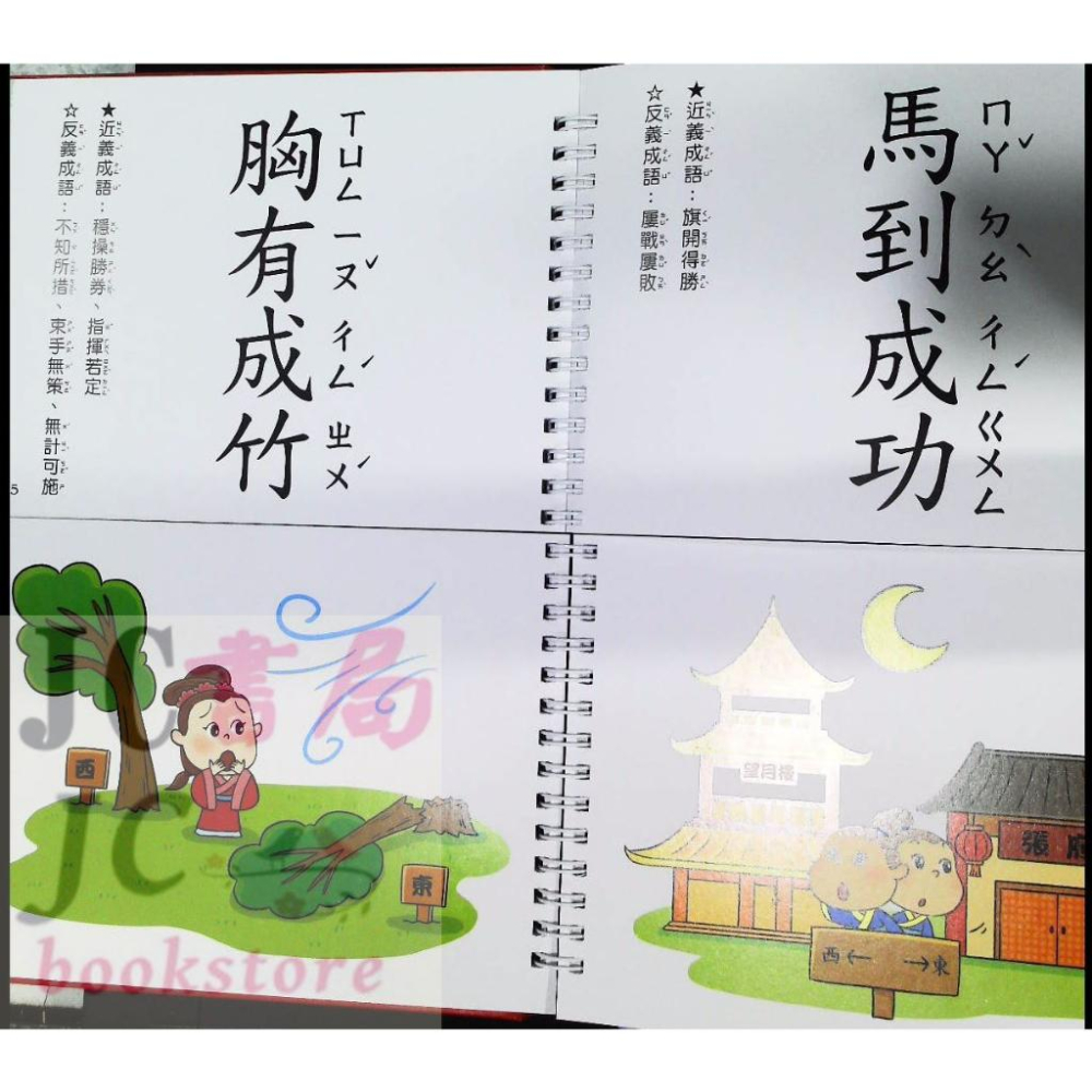 【JC書局】  幼福 國小 這樣學成語超好記 【讓孩子看圖學成語，發揮聯想力，巧妙運用100個成語】-細節圖6