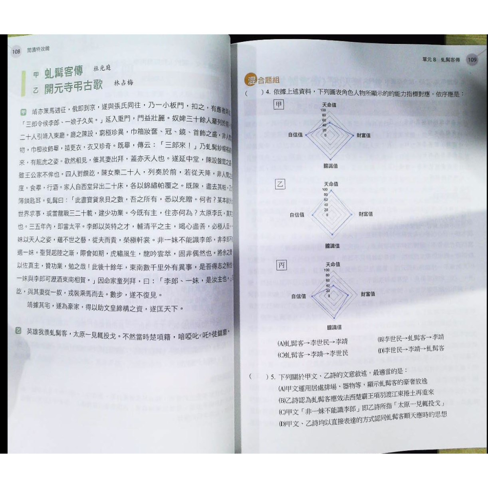 【JC書局】南一高中 114年 升大學 學測 國文特效鑰【JC書局】-細節圖7