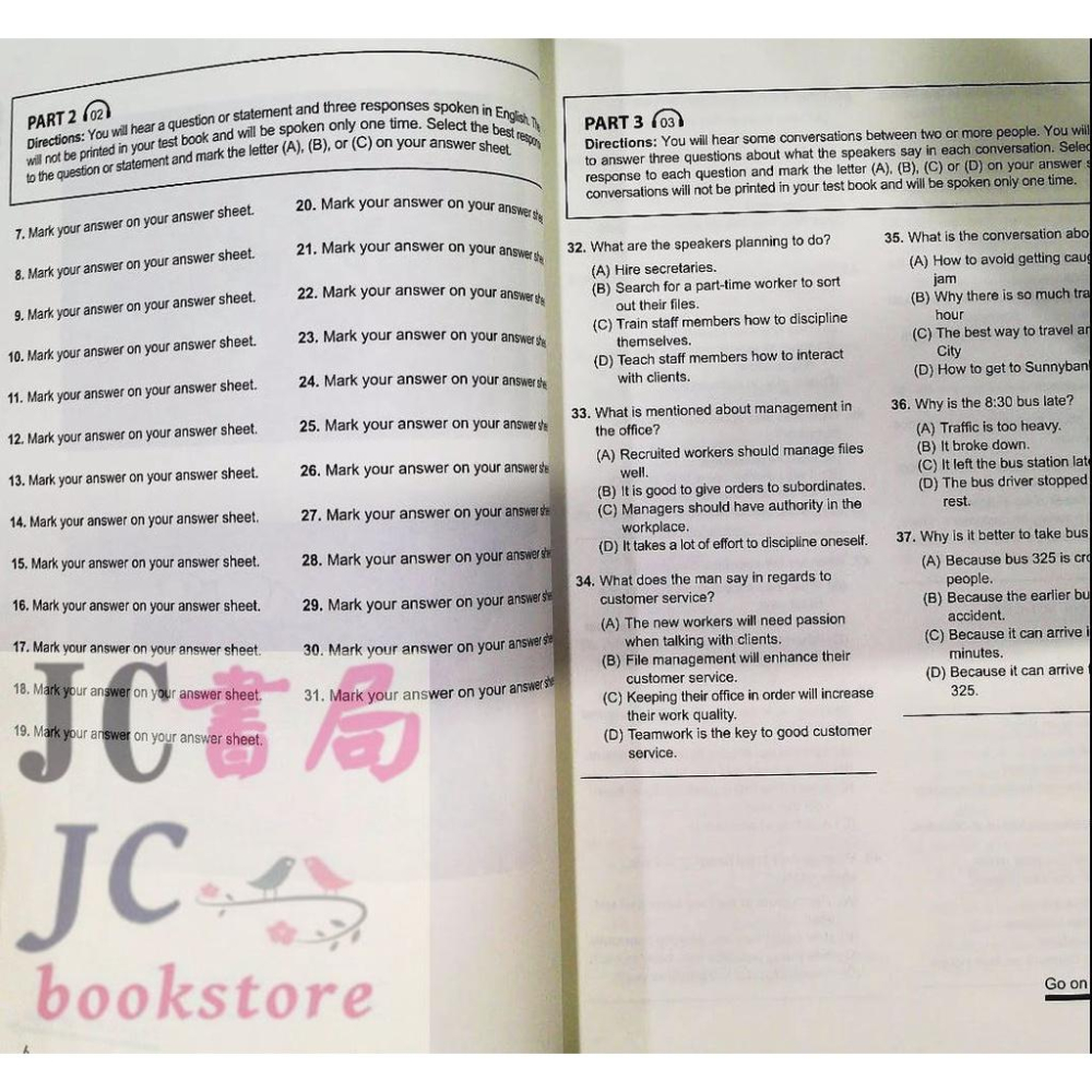 【JC書局】書林bookman(紅) 應試高手 新制多益全真測驗通關【JC書局】-細節圖3