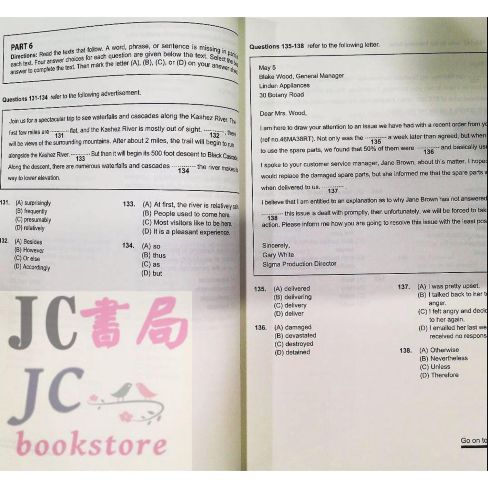 【JC書局】書林bookman(紅) 應試高手 新制多益全真測驗通關【JC書局】-細節圖4