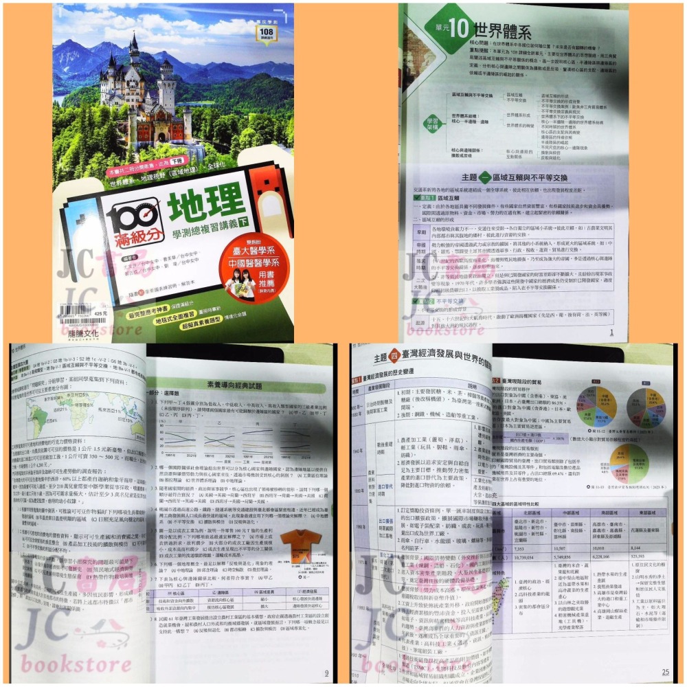 【JC書局】龍騰高中 115年 滿級分 學測 總複習講義 歷史 地理 公民 (上) (下) 公民與社會 集中賣場-細節圖4