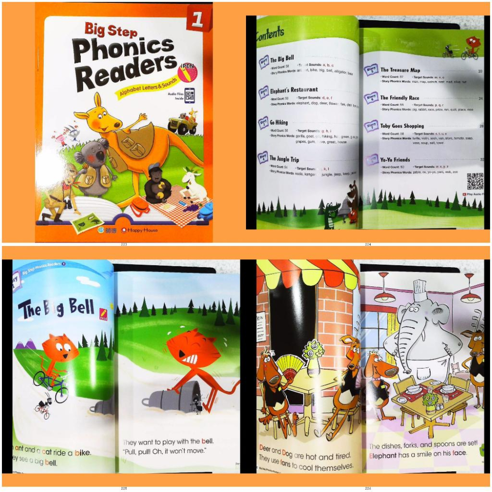 【JC書局】師德 兒童繪本 英語 兒童美語 讀本 PR004 Phonic Readers (1) (2) (3) (4)-細節圖2