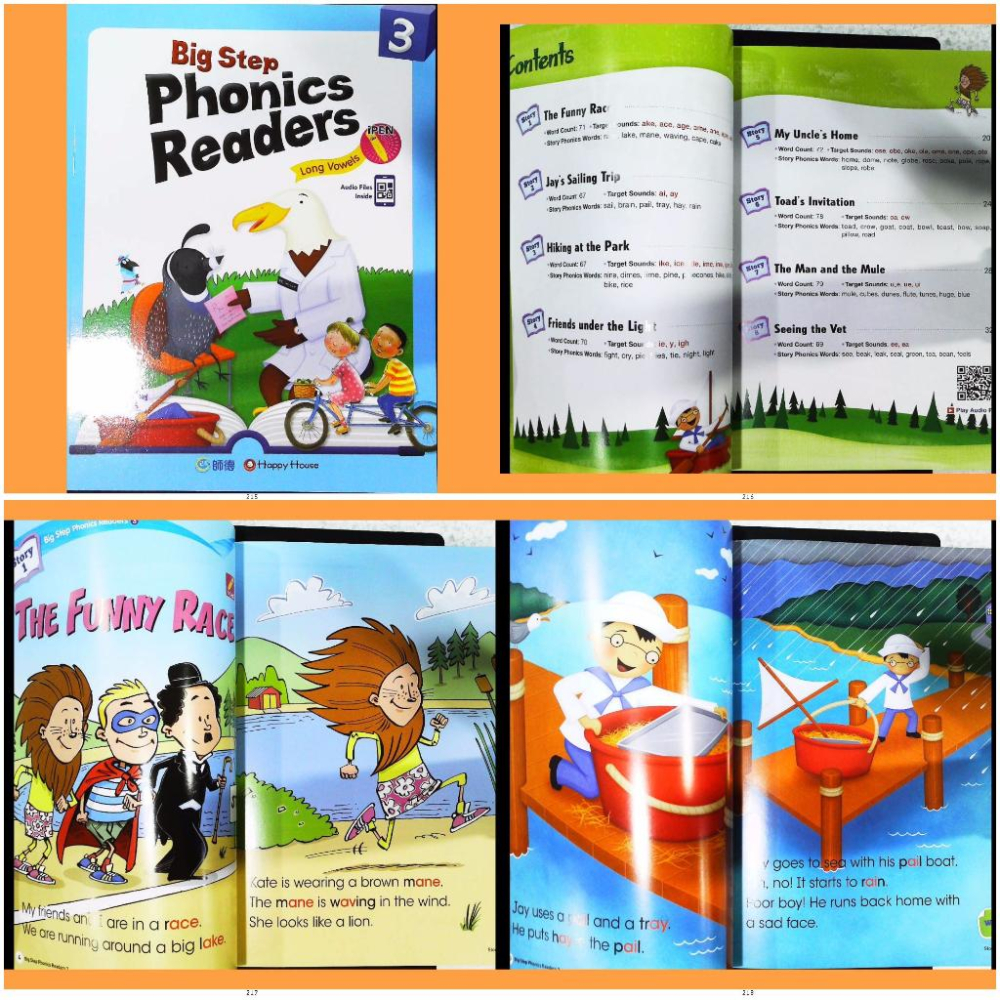 【JC書局】師德 兒童繪本 英語 兒童美語 讀本 PR004 Phonic Readers (1) (2) (3) (4)-細節圖4