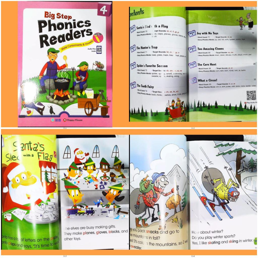 【JC書局】師德 兒童繪本 英語 兒童美語 讀本 PR004 Phonic Readers (1) (2) (3) (4)-細節圖5