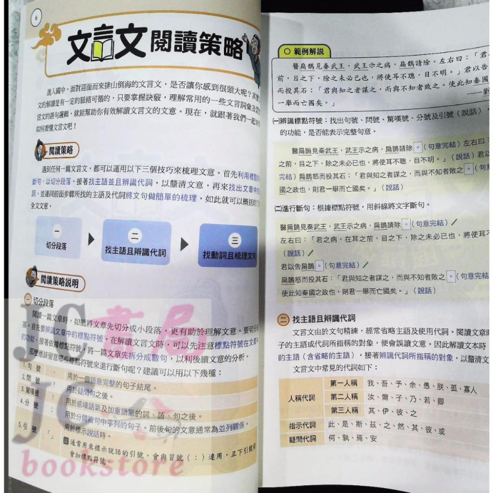 【JC書局】康軒國中 112上學期 素養王 國文 趣讀文言文(1)-細節圖3