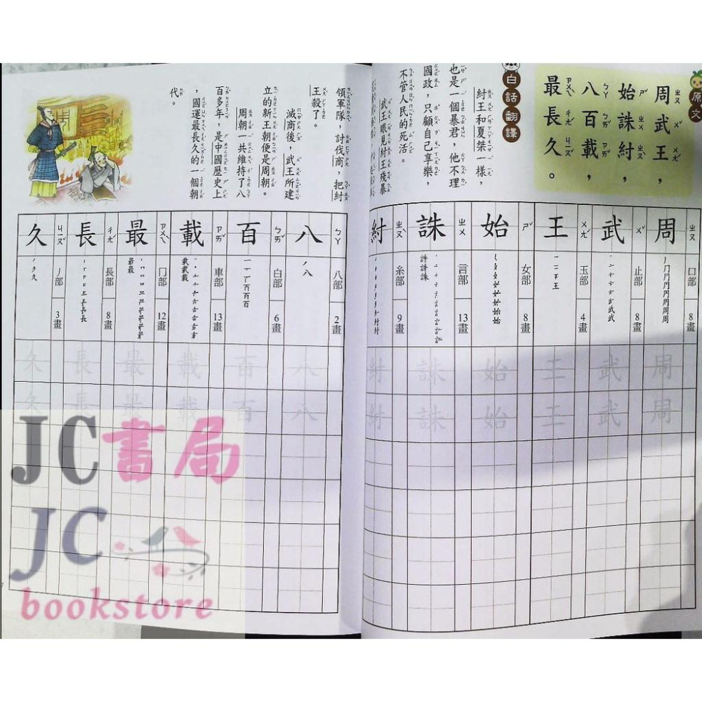 【JC書局】世一國小 練習寫好字 1下三字經 CD01612-細節圖3