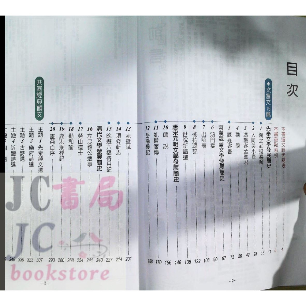 【JC書局】翰林高中 115年 文言文15篇大講堂 (經典選文+混和題型訓練)-細節圖2