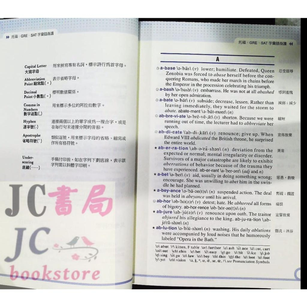 【JC書局】書林bookman(紅) TOEFL英文 字彙隨身讀【JC書局】-細節圖2