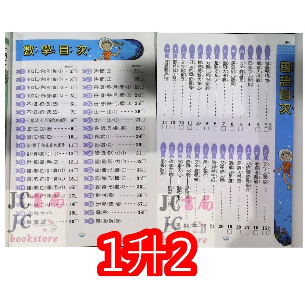 【JC書局】翰林國小 114暑 暑期 暑假 國數大滿貫 (複習) 1升2 2升3 3升4 4升5 5升6(國語+數學)-細節圖7