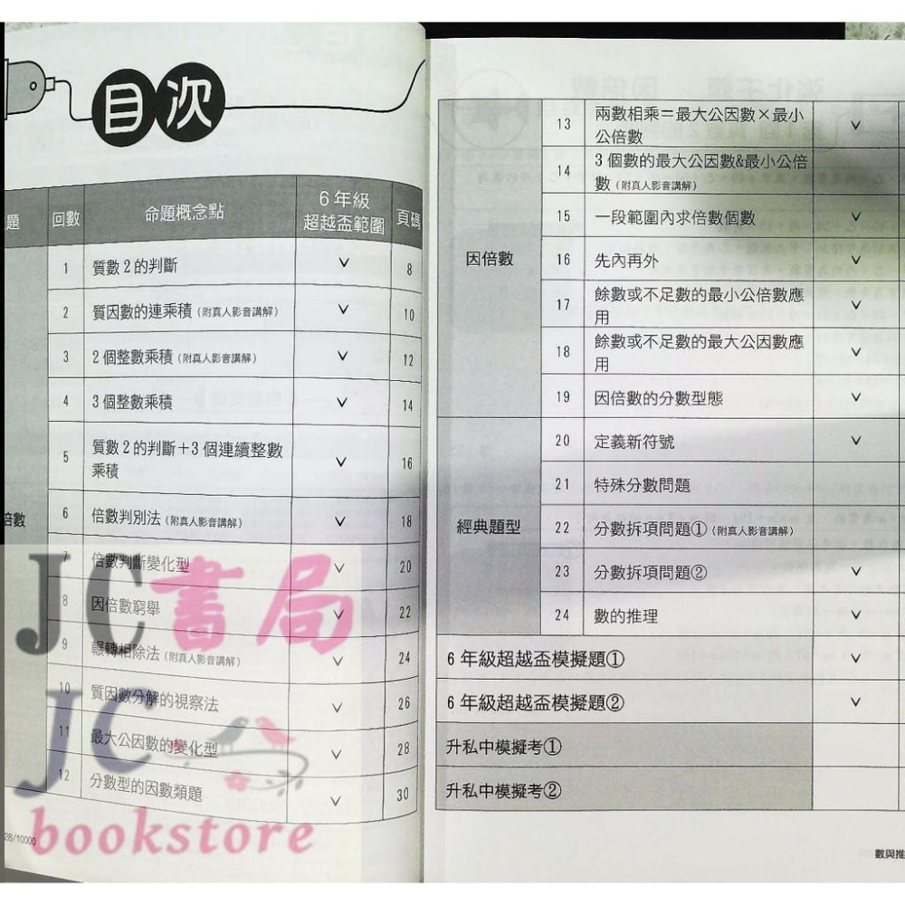 【JC書局】南一國中 評測中心 數學 關鍵128 數與推理篇【JC書局】-細節圖3