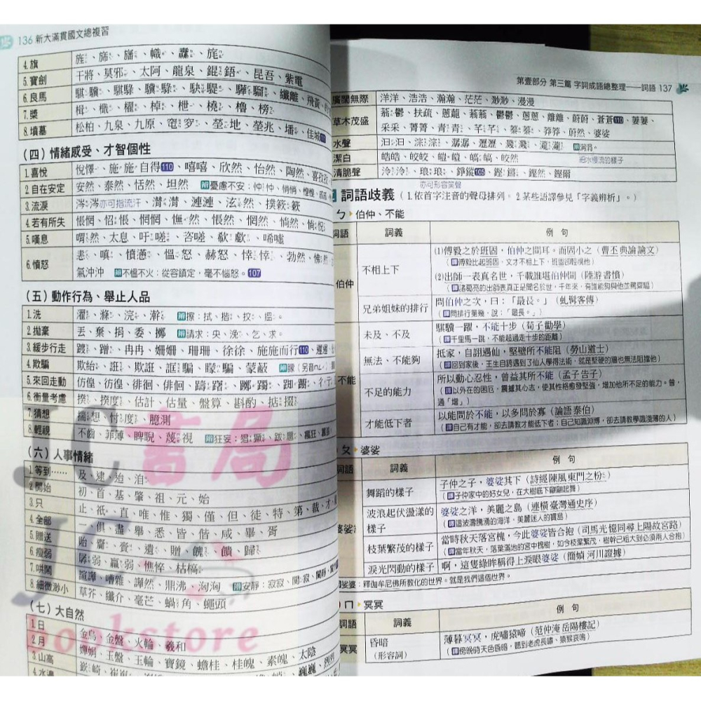 【JC書局】翰林高中 115年 指考 新大滿貫 國文 總複習講義 含試題本 (108課綱用)【JC書局】-細節圖6