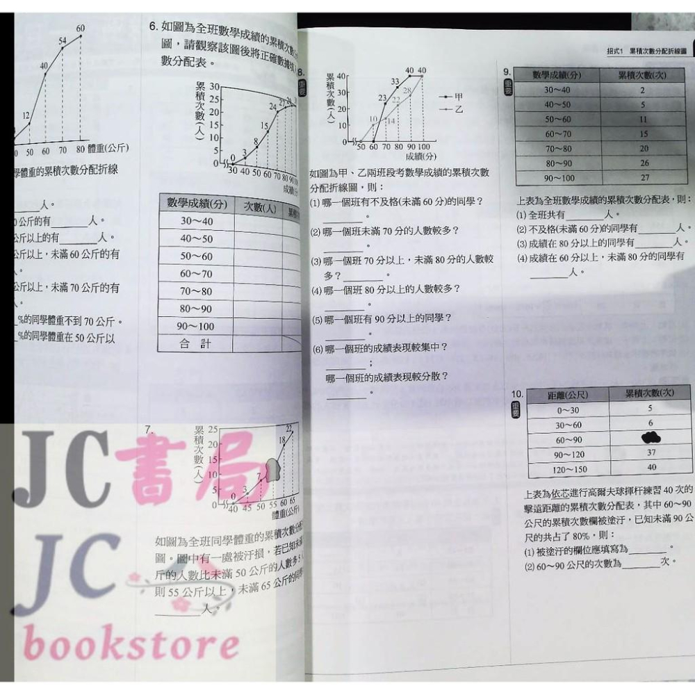 【JC書局】康軒國中 數學 FUN學 練功坊15 統計資料處理-細節圖2